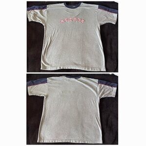 Reebok vintage t2k tagged grey tee with embroidered spell out size men’s XL